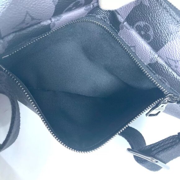 LOUIS VUITTON NIGO Monogram-Stripe MonogramEclipse Modular Sling Belt Bag - Picture 8 of 16